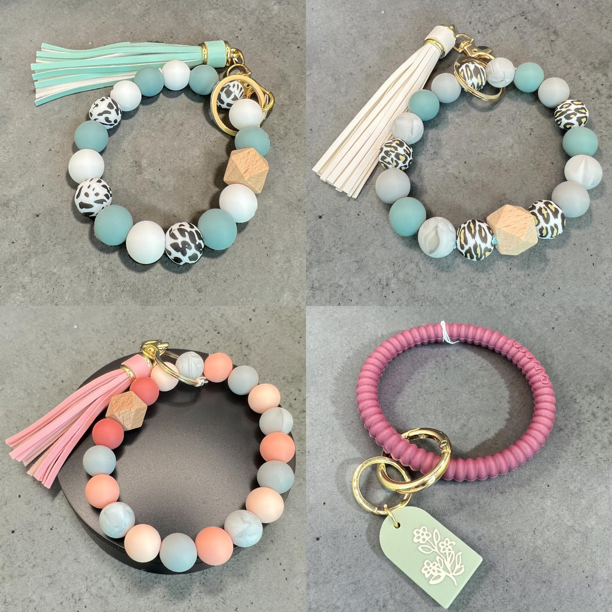 Silicone Keychain Bracelets