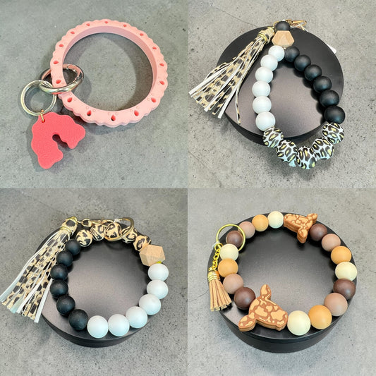 Silicone Keychain Bracelets