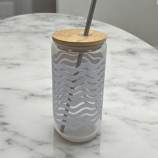 Color Changing Glass Can Tumbler